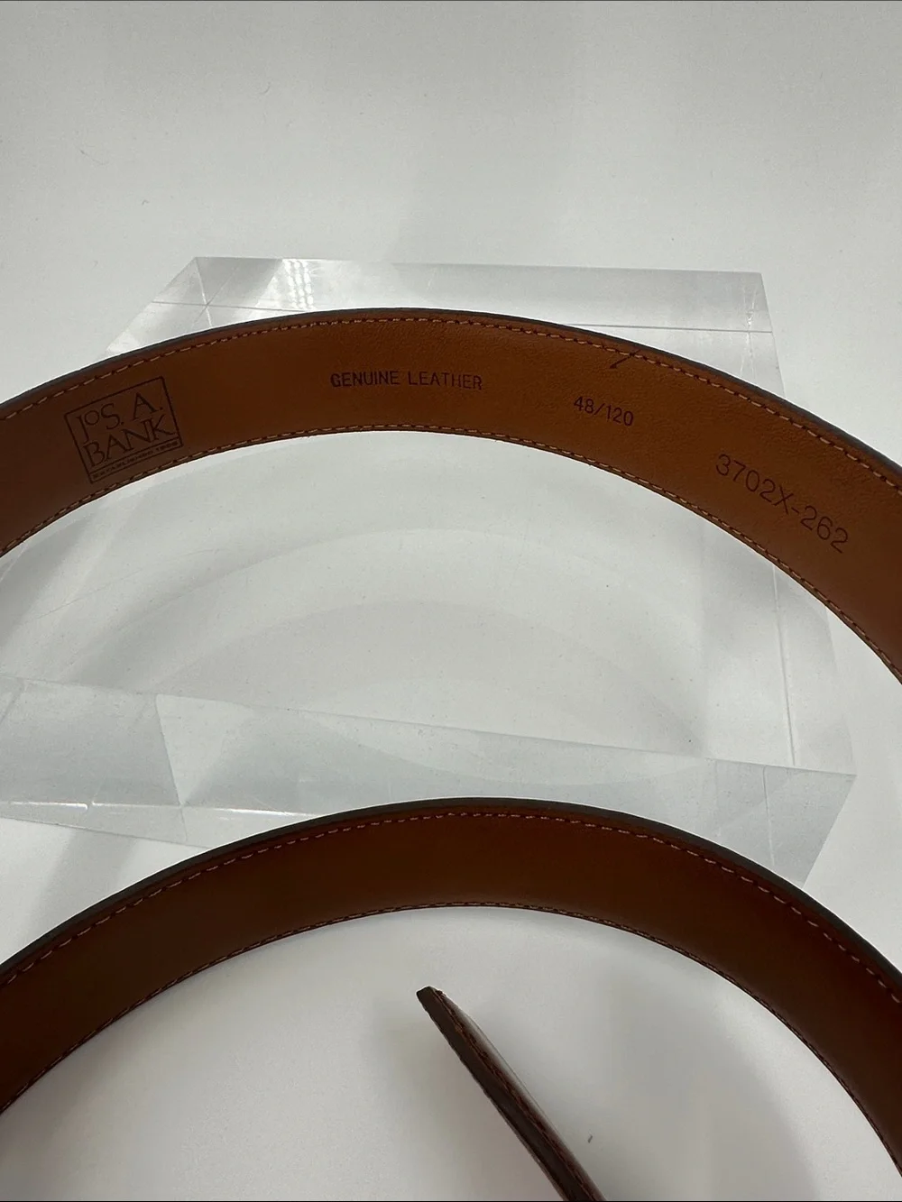 Jos. A. Bank, Brown Leather Belt. Size: 48